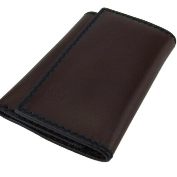 GUCCI key case logo leather Auth used E1610 - Picture 2 of 8